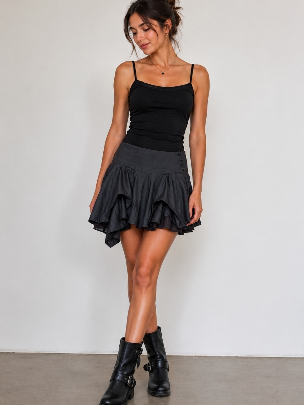 La Fee Maraboutee Black  Skirt Size 36 (Small)